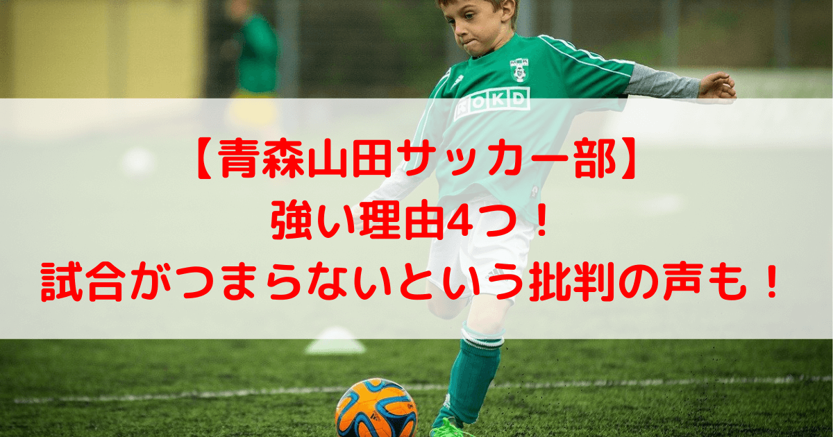 青森山田サッカー部が強い理由4つ 試合がつまらないという批判の声も あしたもなんとかなるブログ